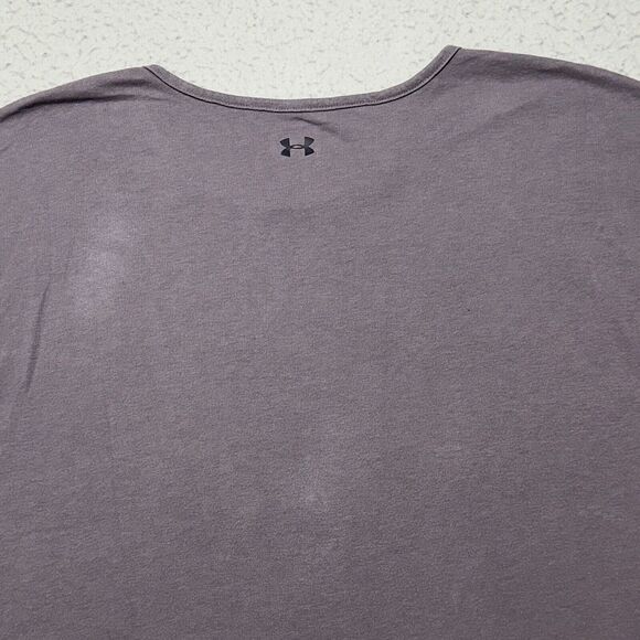Under Armour HeatGear Women's XS Crewneck Short Sleeve Athletic Purple T Shirt - Picture 11 of 13
